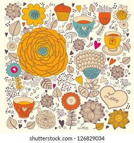 Vector floral pattern