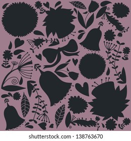 Vector floral  pattern.