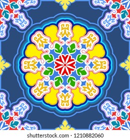Vector floral pattern. Asian, Chinese style for design or background.