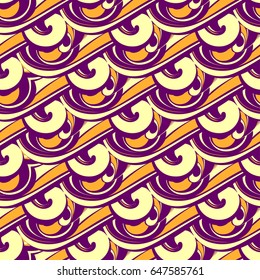 Vector floral pattern background, abstract rapport with flowers motif.