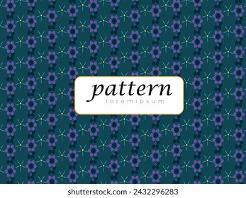 Vector floral pattern background design template