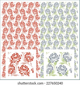 Vector floral pattern for decoration and design