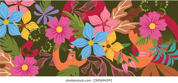 vector floral pattern design abstract floral pattern background . flower background 