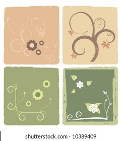 Vector Floral Pattern Design Card