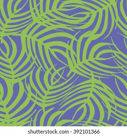 Vector floral pattern in doodle style with flowers and leaves. Gentle, spring floral background.