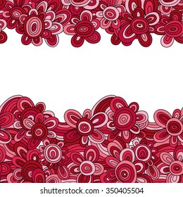 vector floral pattern. For easy making seamless pattern just drag all group into swatches bar, and use it for filling any contours. EPS