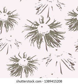 Vector floral pattern with flowers. Gentle, spring floral background.