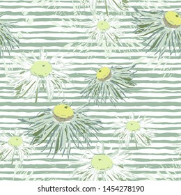 Vector floral pattern with flowers. Gentle, floral background