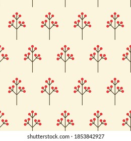 Vektorgrafik Blumenmuster auf Weihnachten Thema