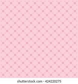 Vector Floral Pattern in pink pastel tones. 