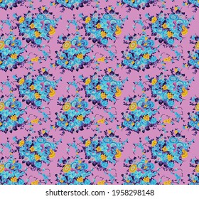 vector floral pattern repeat allover background wallpaper 