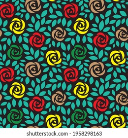 vector floral pattern repeat allover background wallpaper 