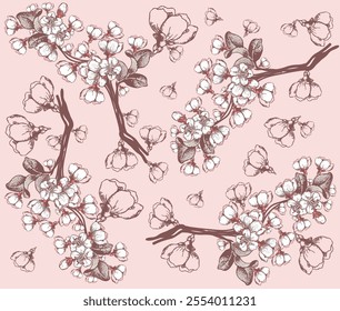 vector floral pattern sweet pattern design on background