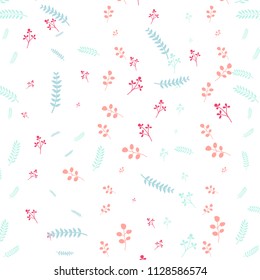 Vector floral pattern. texture background. Autumn concept texture. texture pattern with colorful leaf. Nature pattern background.