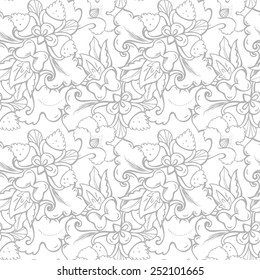 Vector floral pattern, texture with flowers. Floral pattern