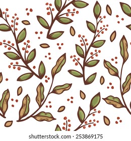 Vector floral pattern, texture with flowers. Floral pattern