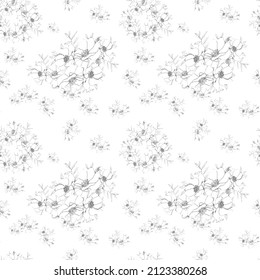 vector floral pattern for use on wallpaper, wrapping paper, textiles and design ideas