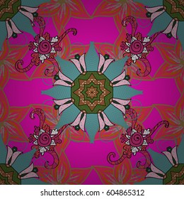 Vector floral pattern for wedding invitations, greeting cards, scrapbooking, print, gift wrap, manufacturing fabric and textile. Elegant seamless pattern with decorative flowers in colors.