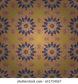 Vector floral pattern for wedding invitations, greeting cards, scrapbooking, print, gift wrap, manufacturing fabric and textile. Elegant seamless pattern with decorative flowers in colors.