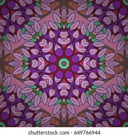 Vector floral pattern for wedding invitations, greeting cards, scrapbooking, print, gift wrap, manufacturing fabric and textile. Elegant seamless pattern with decorative flowers in colors.