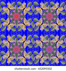Vector floral pattern for wedding invitations, greeting cards, scrapbooking, print, gift wrap, manufacturing fabric and textile. Elegant seamless pattern with decorative flowers in colors.