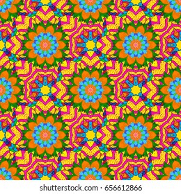 Vector floral pattern for wedding invitations, greeting cards, scrapbooking, print, gift wrap, manufacturing fabric and textile. Elegant seamless pattern with decorative flowers in colors.