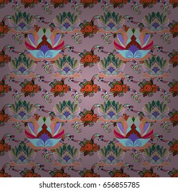 Vector floral pattern for wedding invitations, greeting cards, scrapbooking, print, gift wrap, manufacturing fabric and textile. Elegant seamless pattern with decorative flowers in colors.