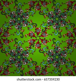 Vector floral pattern for wedding invitations, greeting cards, scrapbooking, print, gift wrap, manufacturing fabric and textile. Elegant seamless pattern with decorative flowers in pink colors.
