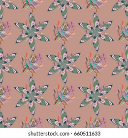 Vector floral pattern for wedding invitations, greeting cards, scrapbooking, print, gift wrap, manufacturing fabric and textile. Elegant seamless pattern with decorative flowers in colors.