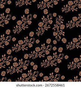 Vector floral pattern.Beautiful for fabric,