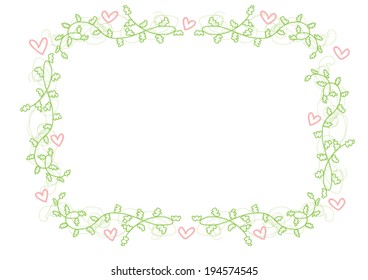 vector floral picture frame