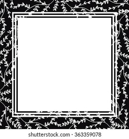 vector floral postcard with place for text