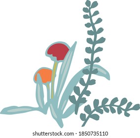 Vector floral print and design for babies.