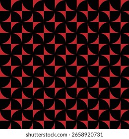 Vector floral retro pattern on red seamless wallpaper textile