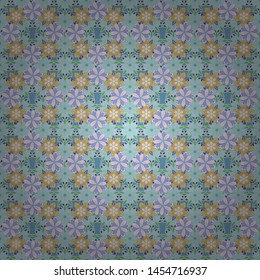 Vector floral seamless background for textile, fabric, covers and manufacturing. Elegant gentle trendy seamless pattern in small-scale flower. Millefleurs. Liberty style.