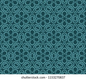 Vector floral Seamless Line Pattern. Geometric Ornament. For the interior design, printing, web and textile