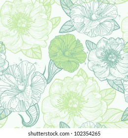 vector floral seamless pattern