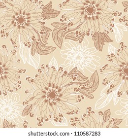 vector floral  seamless pattern