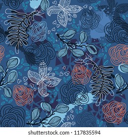 vector floral seamless pattern