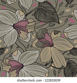 vector floral seamless pattern