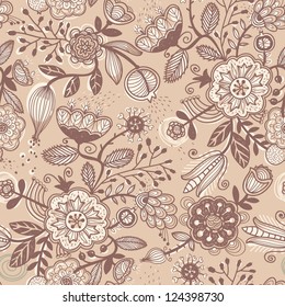 vector floral seamless pattern