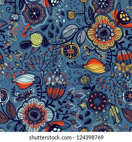 vector floral seamless pattern