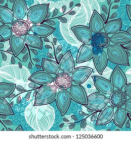 vector floral seamless pattern
