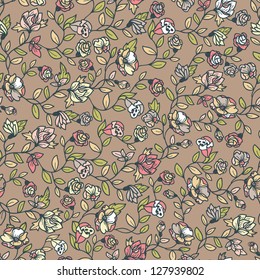 vector floral seamless pattern