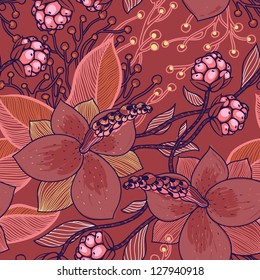 vector floral seamless pattern