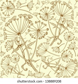 Vector floral seamless pattern.