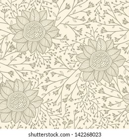 vector floral seamless pattern