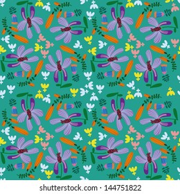 vector floral seamless pattern