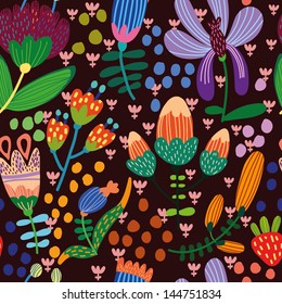 vector floral seamless pattern