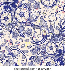 vector floral  seamless pattern